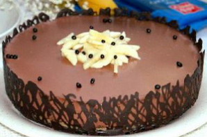 Шоколадно-банановый торт.